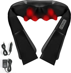 Neck Massager Roller with Heat Black