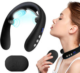 Neck Massager for Pain Relief Deep Tissue,Electric Portable Neck Massager with Heat for Women Men-1, Black-1p