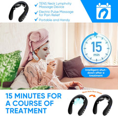 Neck Massager for Pain Relief Deep Tissue,Electric Portable Neck Massager with Heat for Women Men-1, Black-1p