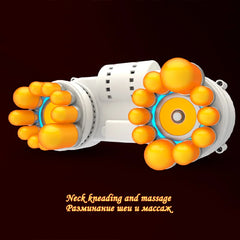 LEK918R Vibrating Electric Cervical Neck Back Full Body Massage Cushion Massage Chair Stimulator with Roller & Heating Device