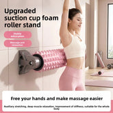 Suction cup foam roller muscle relaxation professional roller mace massage roller stand foam roller slimming legs Foam Roller Pilates