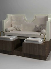 Foot bath, manicure, massage chair, spa sofa, surf lights, automatic water supply and discharge.