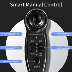 JinKaiRui Vibrating Electric Cervical Neck Back Body Cushion Massage Chair Kneading Heating Muscle Stimulator Device Health Care