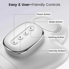 Hand & Wrist Massager with Heat - 6 Levels Compression & Pressure Point Therapy for Sore Muscles | Portable Hand Massager for Men & Women