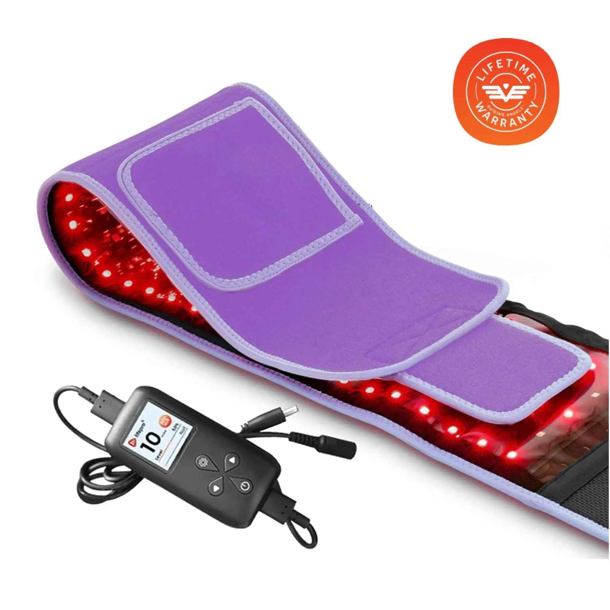 Allevared Pro: 3-in-1 LED Red Light Therapy & Heated Vibration Belt - Portable Infrared Massage Wrap for Muscle Recovery & Daily Comfort
