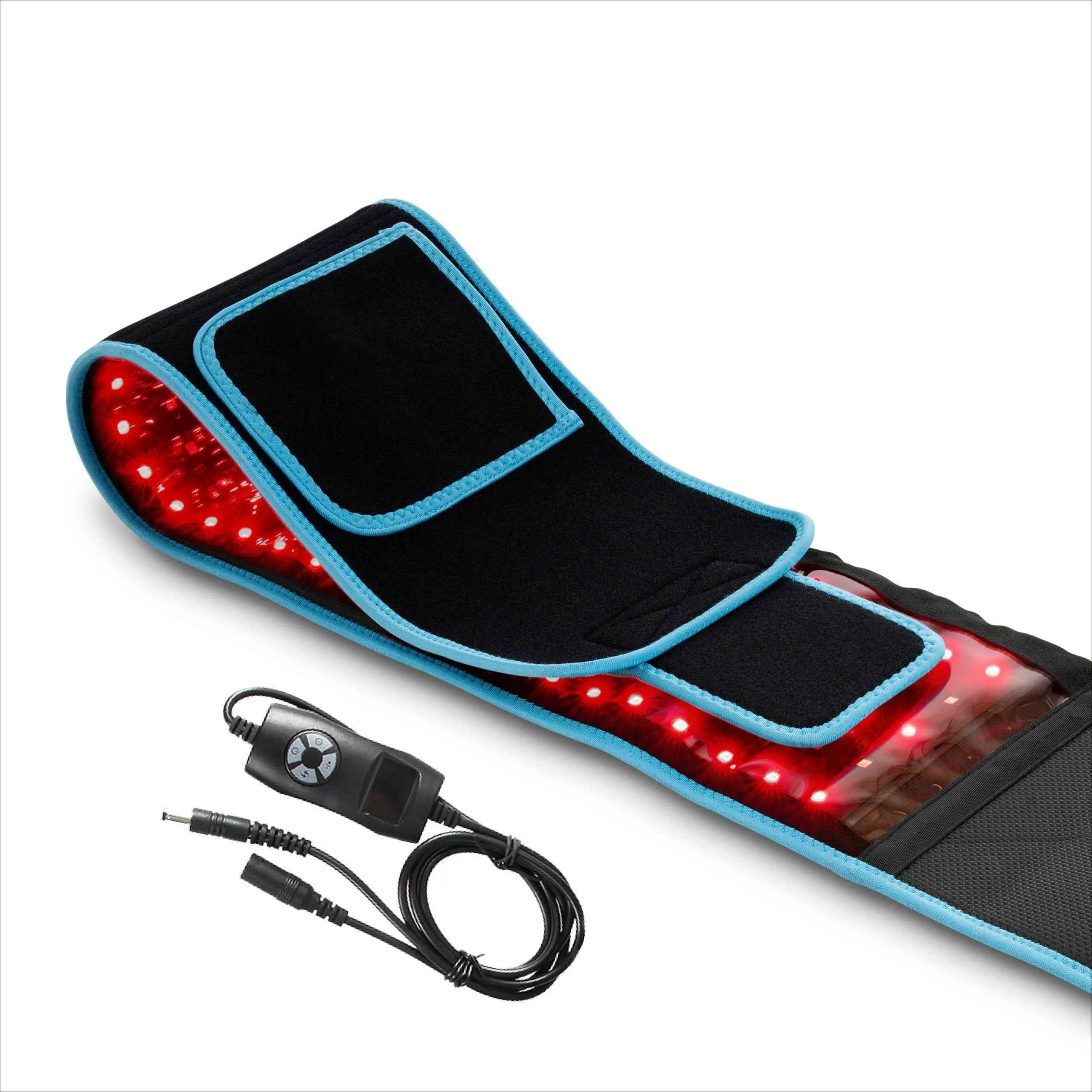 Allevared Pro: 3-in-1 LED Red Light Therapy & Heated Vibration Belt - Portable Infrared Massage Wrap for Muscle Recovery & Daily Comfort