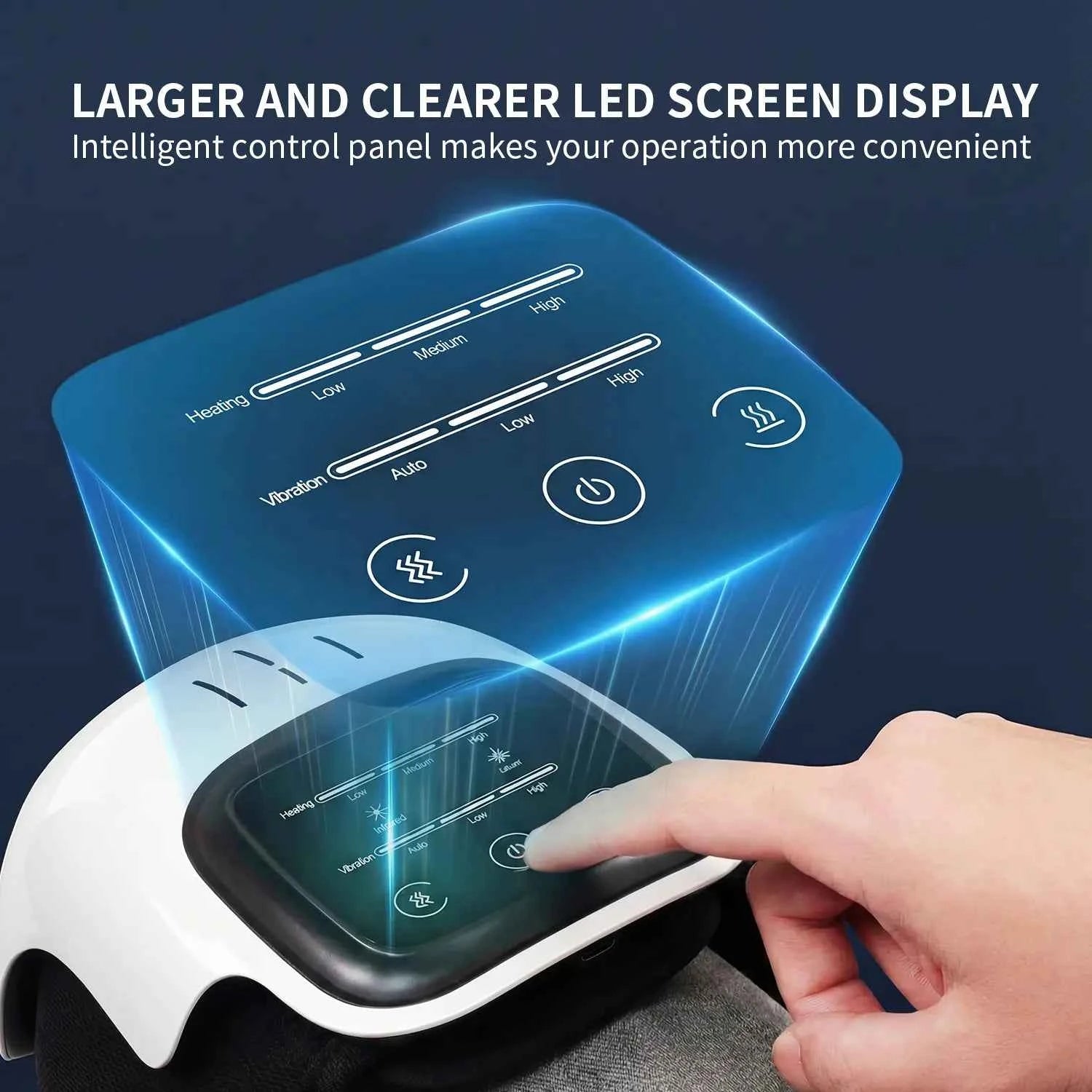 Electric Knee Massager Machine: Portable & Rechargeable Knee Heat Massager