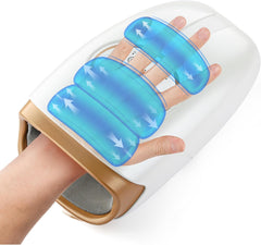 Hand Massager with Heat and Compression for Fingers Palm Wrist Cordless for Typists Crafters Athletes Portable Pain Relief for Arthritis Carpal Tunnel Recovery