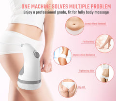 Handheld Full Body Massager Deep Tissue Massager Body Sculptor Machine with 6 Skin Friendly Washable Pads