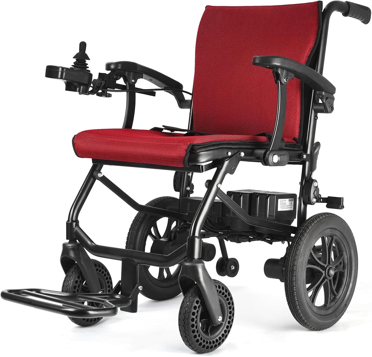 Folding Electric Wheelchair for Adults Seniors 30 Lbs Lightweight Foldable Motorized Wheelchair Compact Power Wheelchair