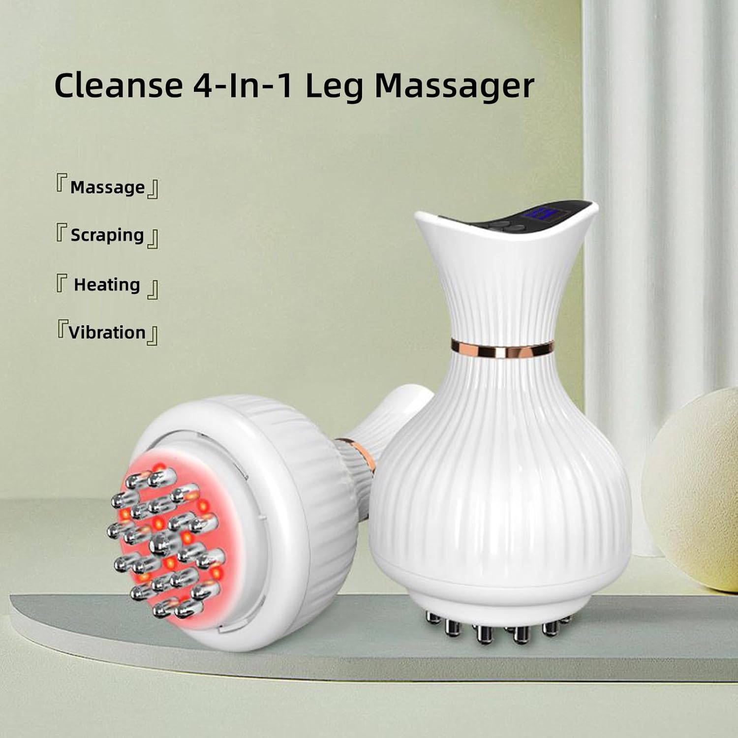 Acemend Cleanse 4-in-1 Leg Massager | Cordless Handheld Leg Massager