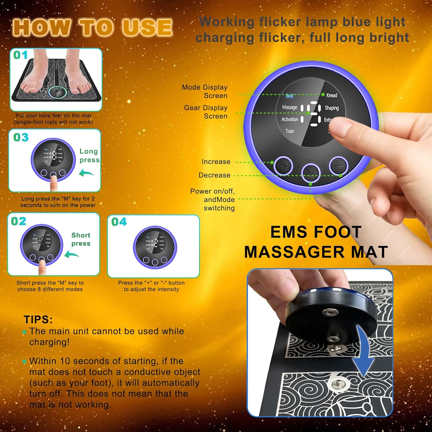 EMS Foot Stimulator | EMS Foot Massager Mat