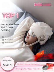 R2 Sleeper Head Massager Massage Cap Scalp Cervical Spine Eye Massager Birthday Gift