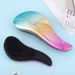 Colorful Hair Brush for Women: Anti-Knot Detangler with Scalp Massage. Suitable for Normal Hair Types