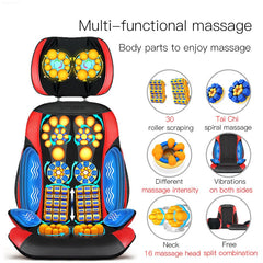 Multi-functional Massage Chair Home Pad Relief Cervical Neck Waist Shoulder Body Pain Massager Cushion Birthday Gift for Elder