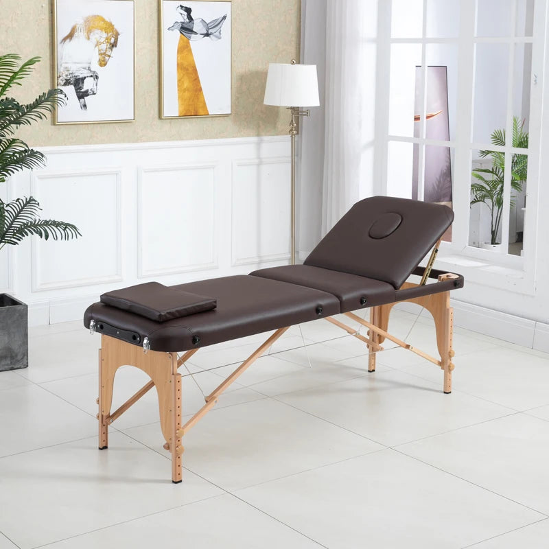 Folding massage table Massage Bed 3 Fold   massage bed massage table table massage Massage chair Eyelashes Massage table