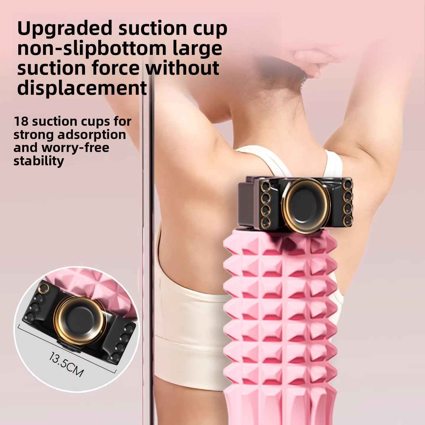 Suction cup foam roller muscle relaxation professional roller mace massage roller stand foam roller slimming legs Foam Roller Pilates