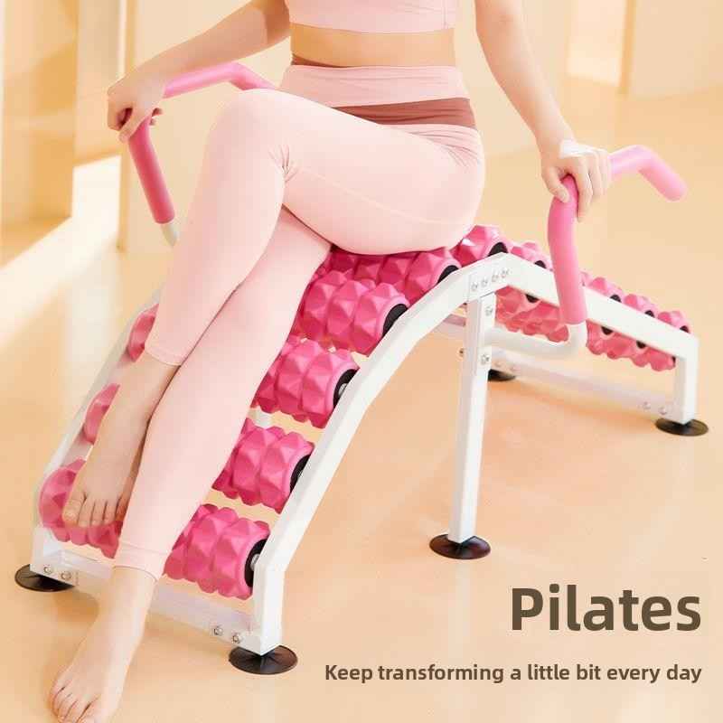 Yoga Wheel Muscle Relaxation Lumbar Soother Pilates Slim Legs Full Body Stretch Massage Open Back Lower Waist Stretcher