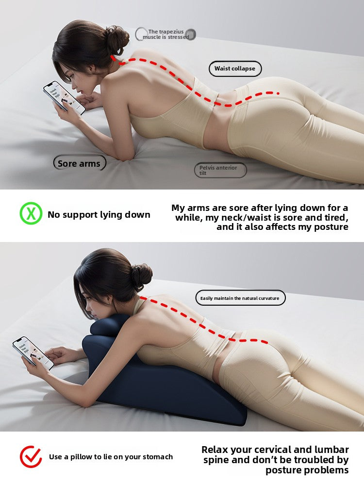 Sleeping on the bed Pillow artifact prone position Shoulder cervical spine waist back full body automatic massage lying cushion instrument
