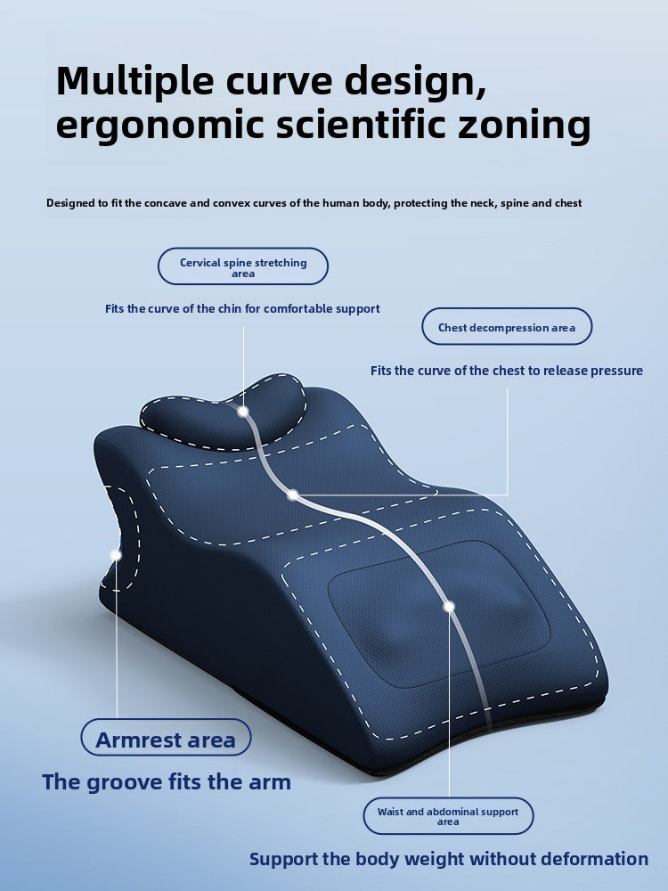 Sleeping on the bed Pillow artifact prone position Shoulder cervical spine waist back full body automatic massage lying cushion instrument