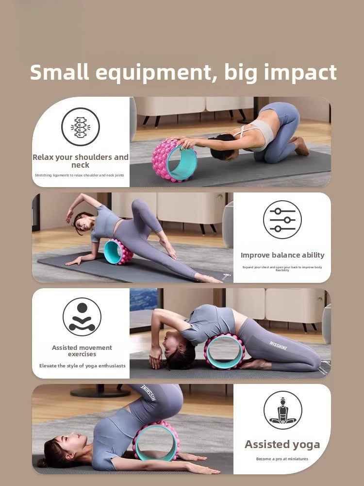 Yoga Roller Open Shoulder Massage Artifact Beginner Pilates Ring Professional Fitness Home