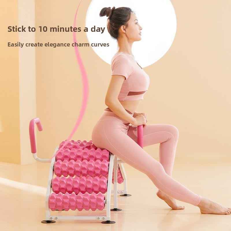 Yoga Wheel Muscle Relaxation Lumbar Soother Pilates Slim Legs Full Body Stretch Massage Open Back Lower Waist Stretcher