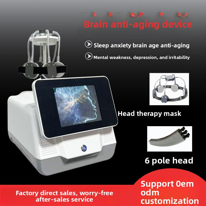 Neck brain 5d brain anti-aging instrument Transcranial magnetic stimulation instrument Household soothing fatigue Meridian dredging auxiliary sleep instrument