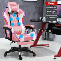 RGB Light Office Chair, Game Console, Computer Chair, Ergonomic Swivel Chair, Massage Lounge Chair, New Game Console Chair