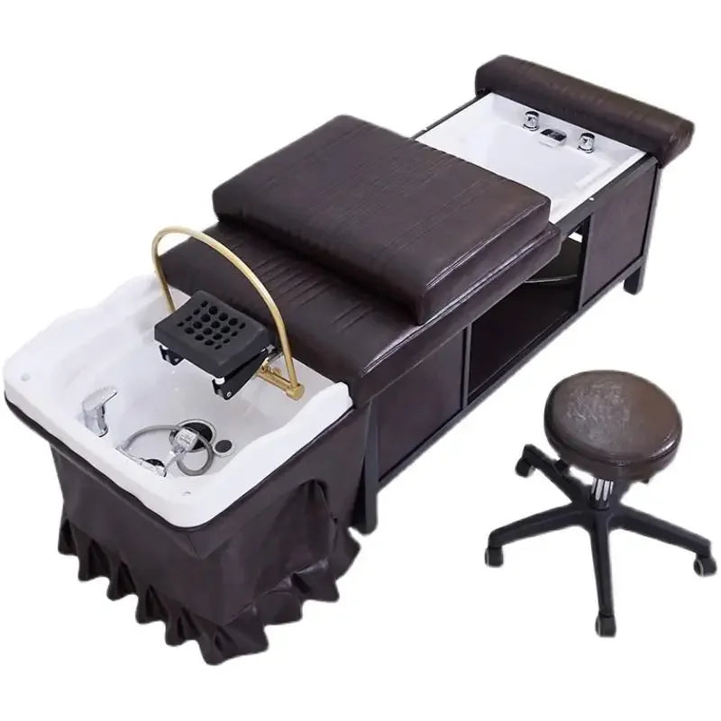 Thai Massage Shampoo Chair Hair Salon Head Spa Water Therapy Hair Wash Chair Stylist Adult Chuveiro Salon Equipment MQ50XF