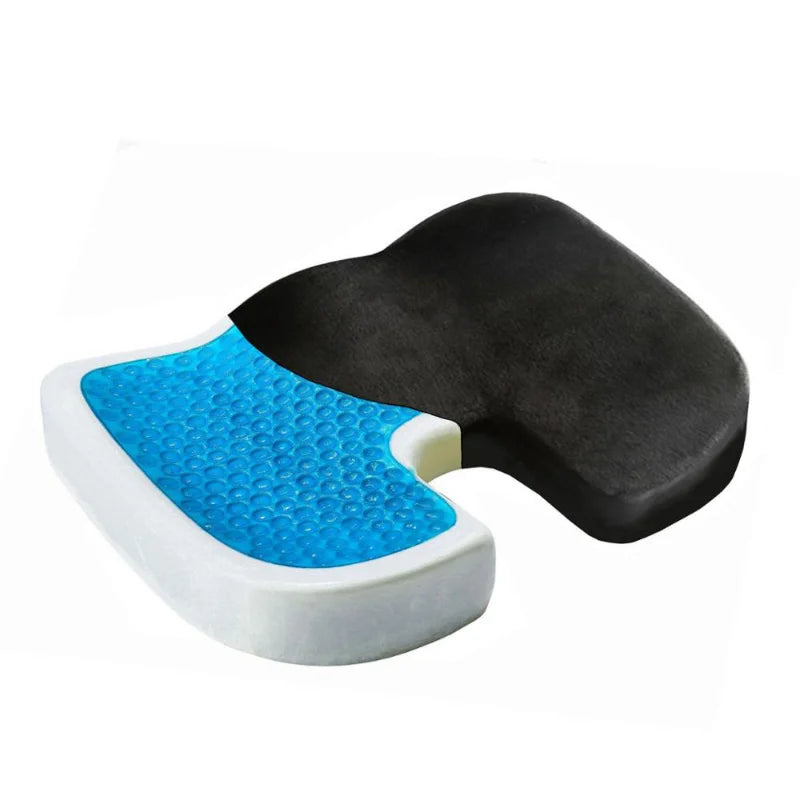 Car U-Shape Seat Cushion Gel New Travel Breathable Seat Cushion Coccyx Orthopedic Memory Foam U Seat Massage Chair Cushion Pad
