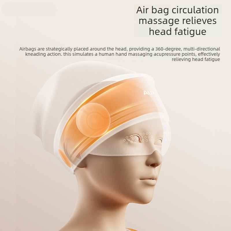 Head massager, eye hot compress, sleep aid artifact, headache, meridian dredging scalp, automatic massager