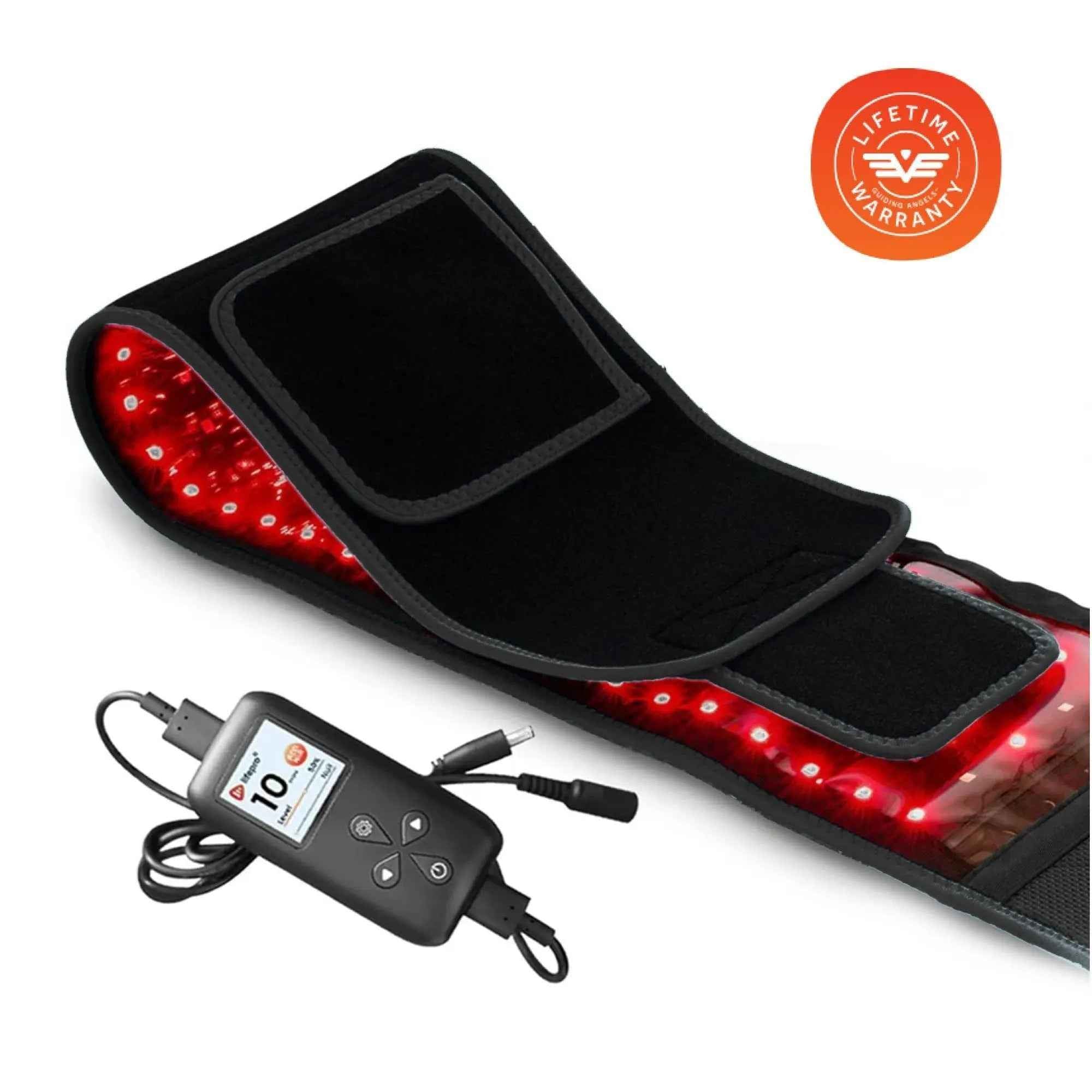 Allevared Pro: 3-in-1 LED Red Light Therapy & Heated Vibration Belt - Portable Infrared Massage Wrap for Muscle Recovery & Daily Comfort