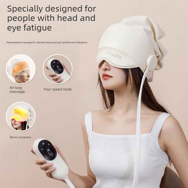 Head massager, eye hot compress, sleep aid artifact, headache, meridian dredging scalp, automatic massager