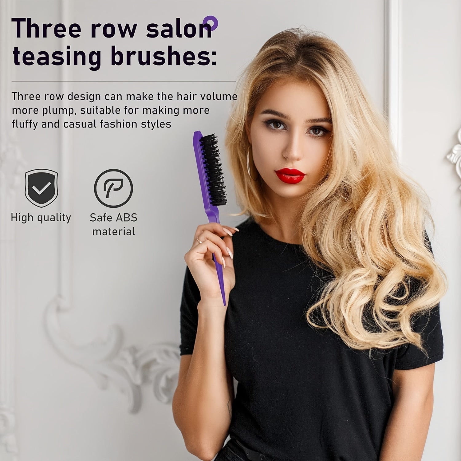 Complete Hair Styling Comb Set | Versatile Detangling & Teasing Combs. 12 pcs Edge & Rat Tail Brushes. Scalp Massager. Spray Bottle - Ideal for All Hair Types & Daily Use